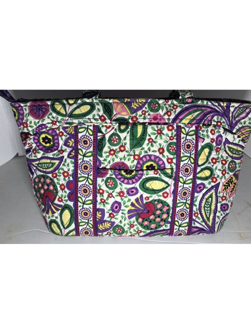 RETIRED EUC HTF Vera Bradley Viva La Vera Pattern Tote Shoulder Bag Floral